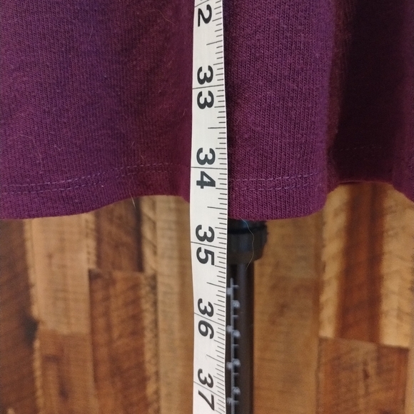 Pretty Purple Knit Skater True Turtleneck Midi Dress, Cozy, Easy, Cute - Picture 5 of 7